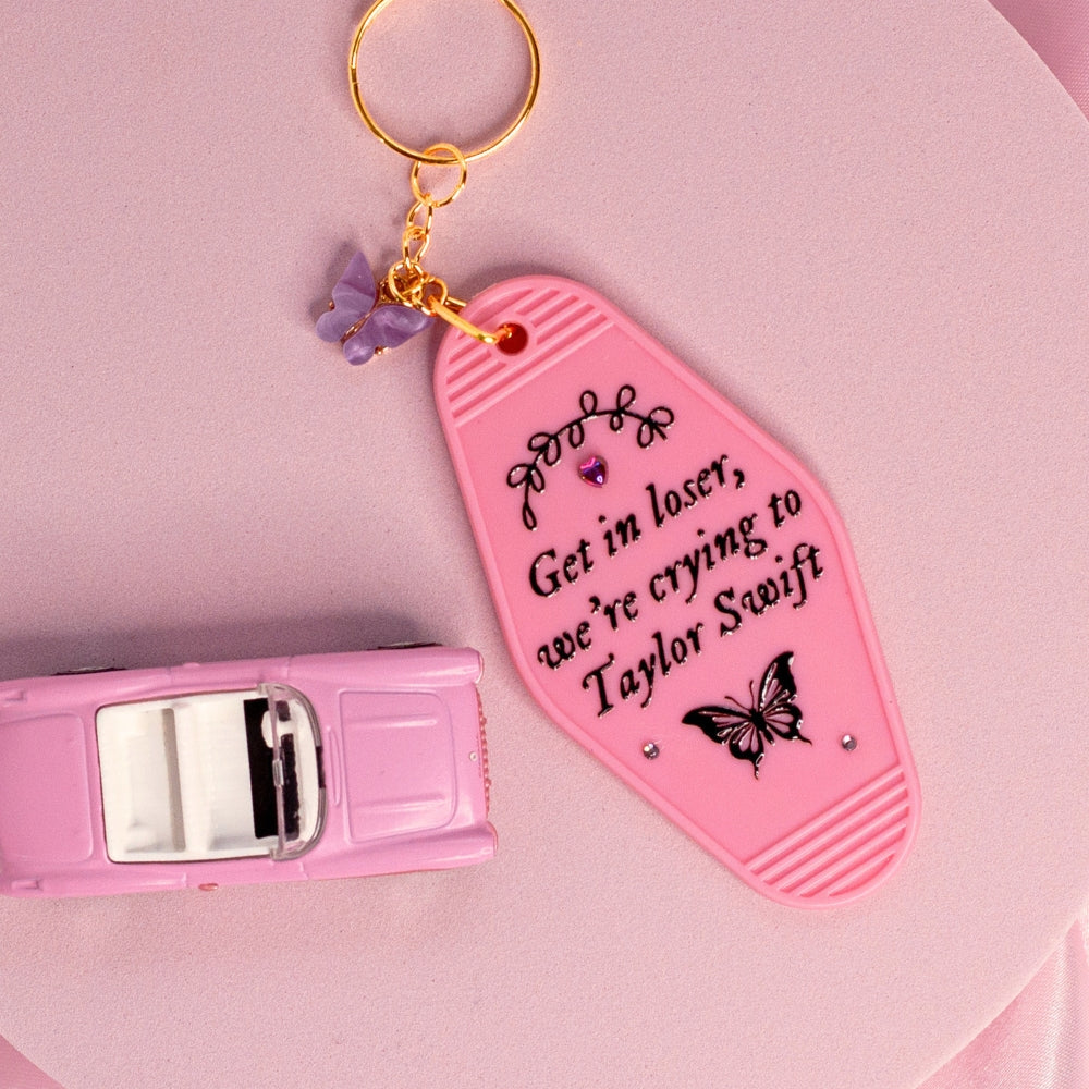 Get in Loser, Taylor Swift Keychain 🎤💖