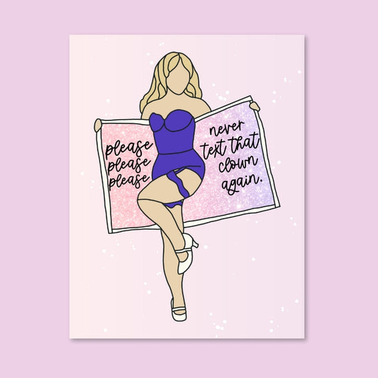 Sabrina Carpenter Breakup Card