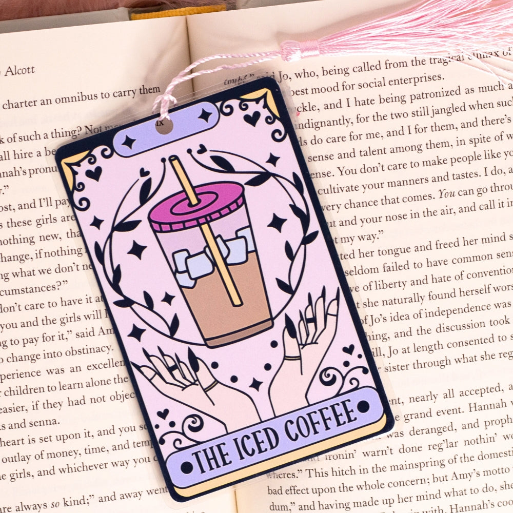 Tarot & Iced Coffee Bookmark 🧋🔮