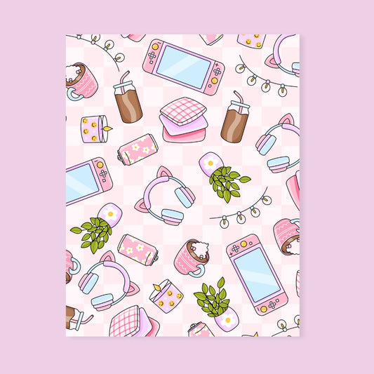 Cozy Gamer Girl Vibes Card