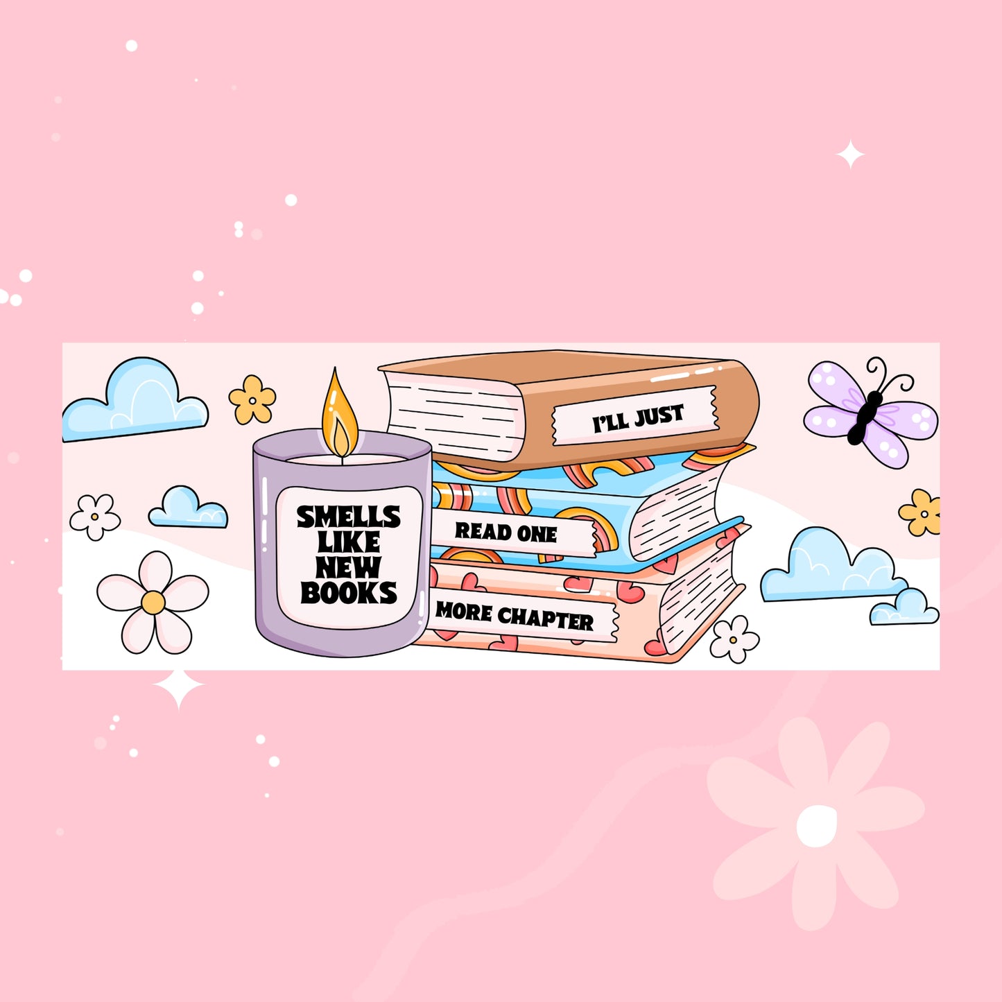 Smells Like New Books Bookmark 📚💖