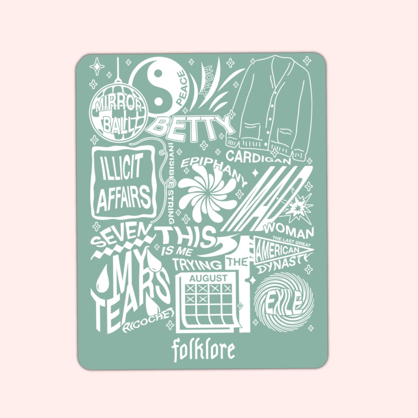 Taylor Album Track-List Stickers