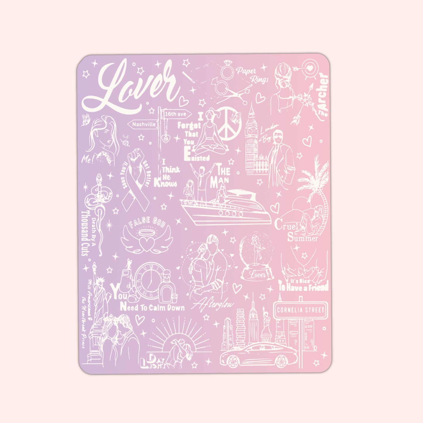 Taylor Album Track-List Stickers