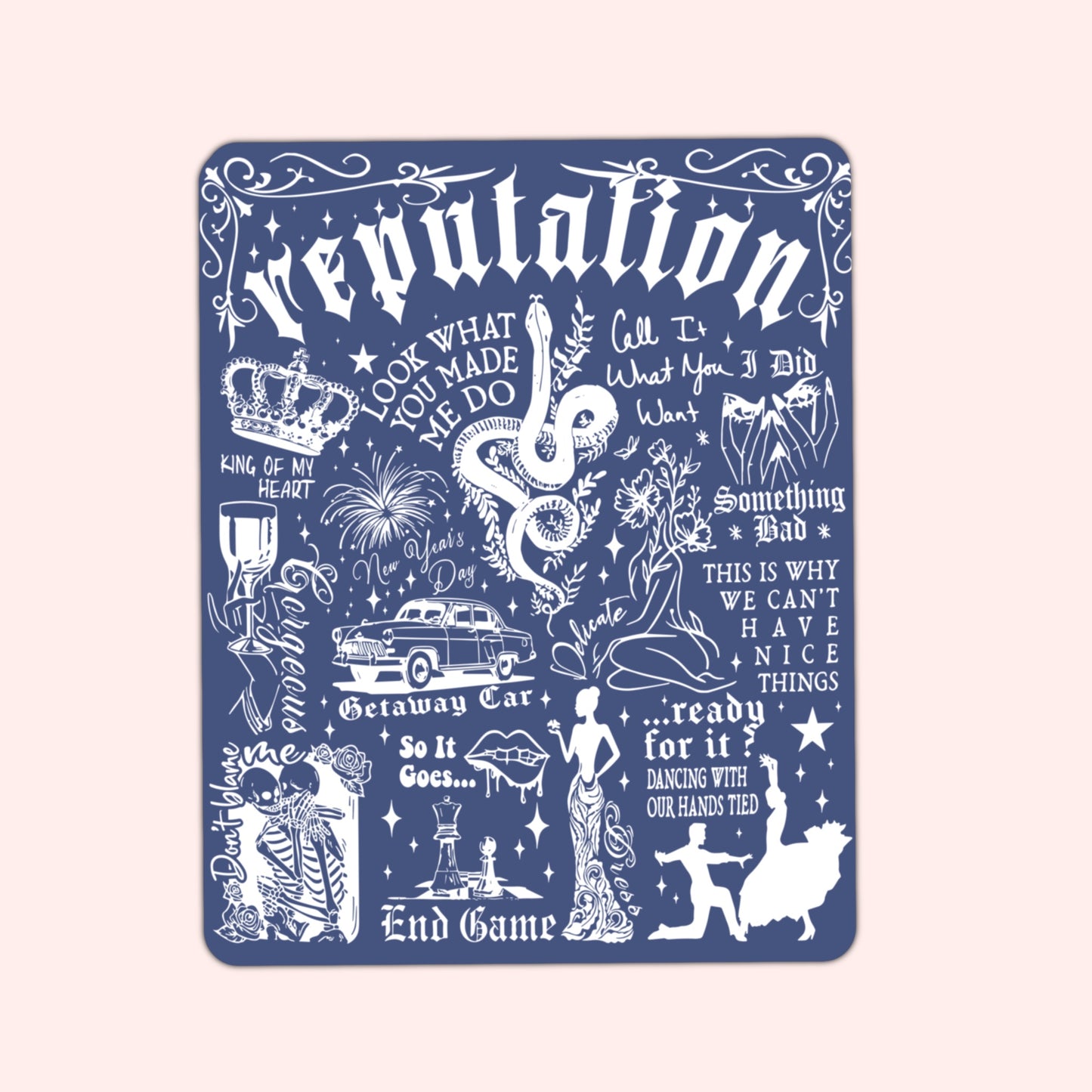 Reputation' Inspired Vinyl Sticker: Bold & Fearless
