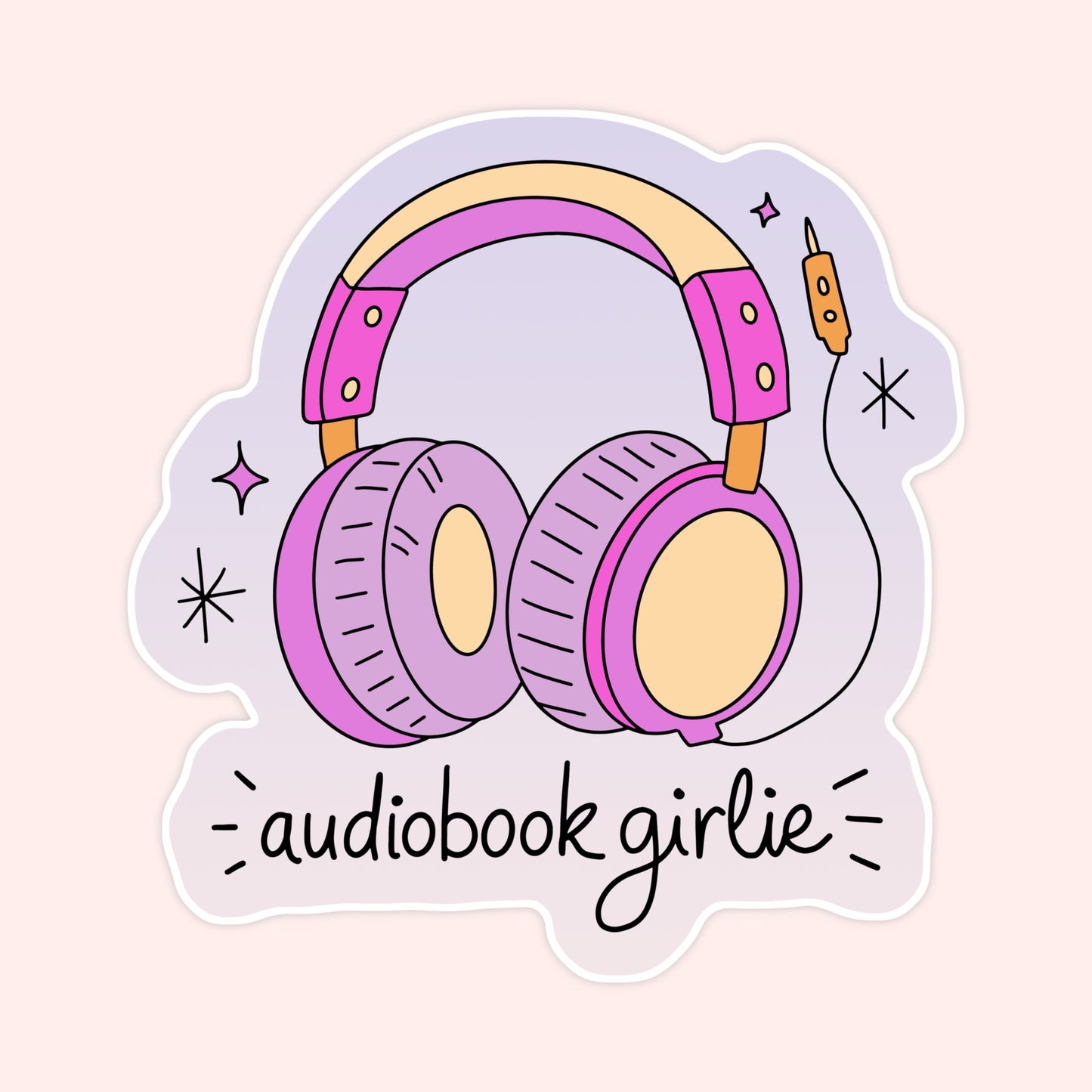 Audiobook Girlie Sticker