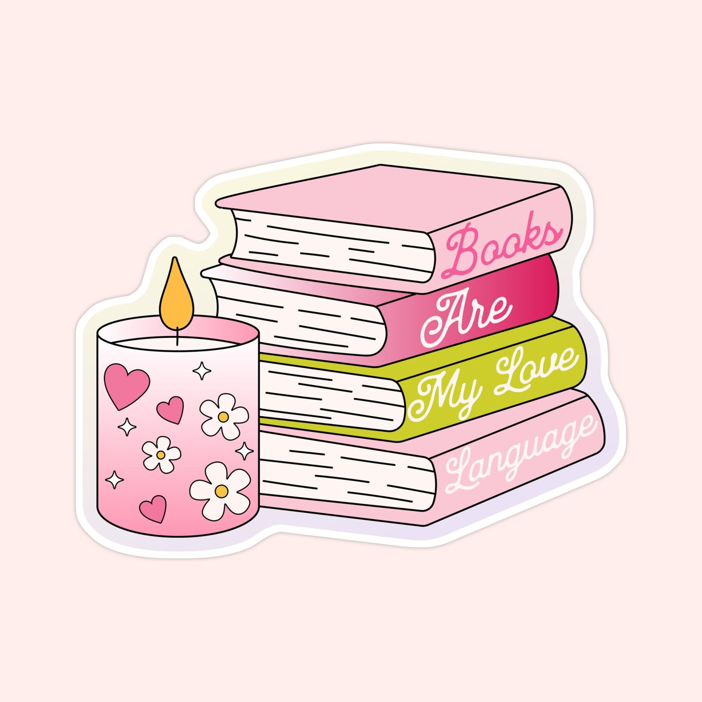 Books Are My Love Language Sticker