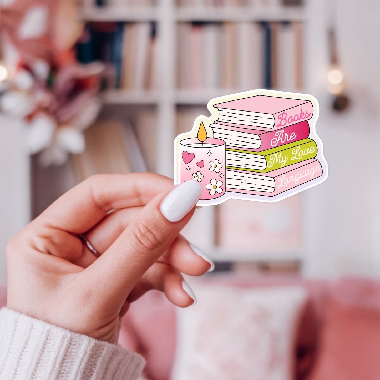 Books Are My Love Language Sticker