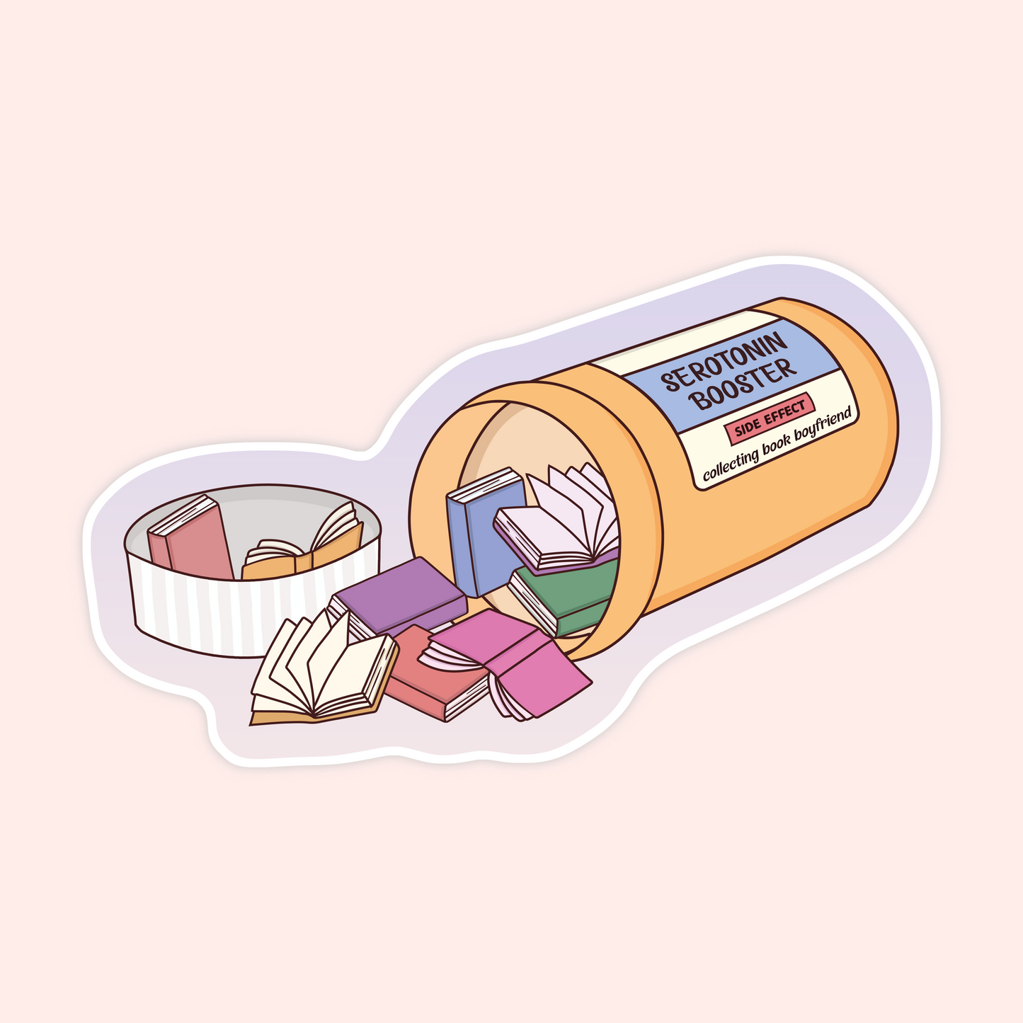 Serotonin Book Booster Sticker