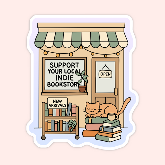 Support Your Local Indie Bookstore Sticker