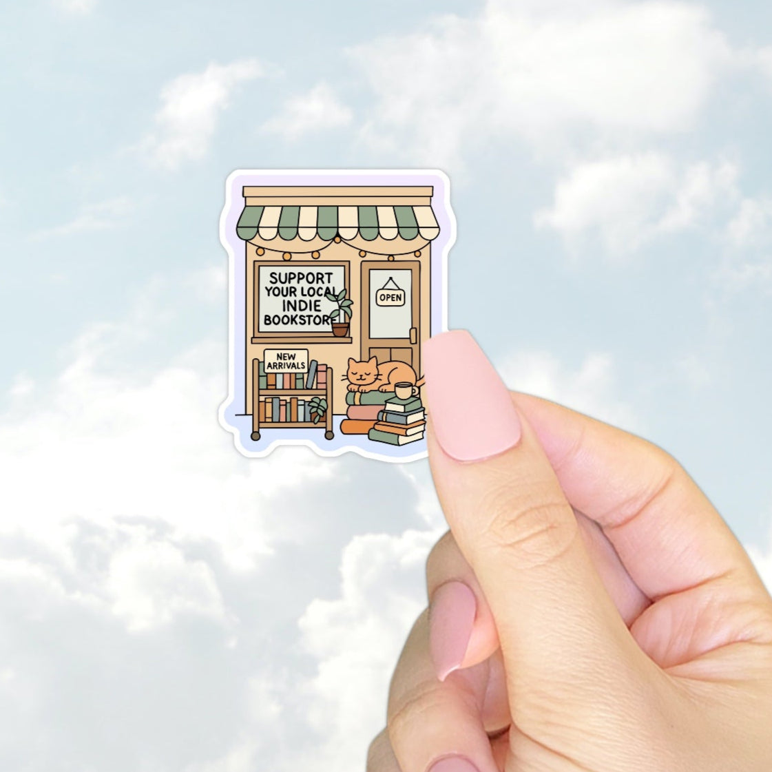 Support Your Local Indie Bookstore Sticker
