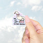 On My Way to Buy Books Goose Sticker