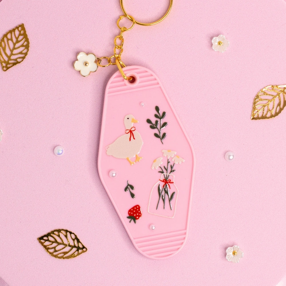Goose and Berries Keychain 🦢🍓