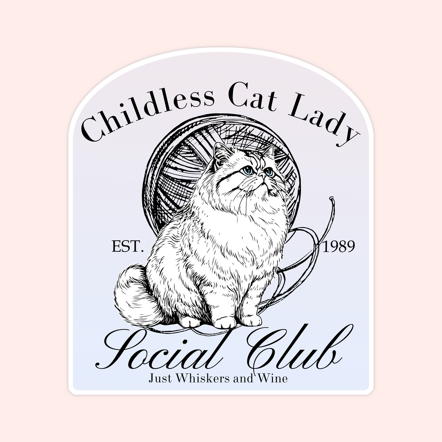 Childless Cat Lady Sticker