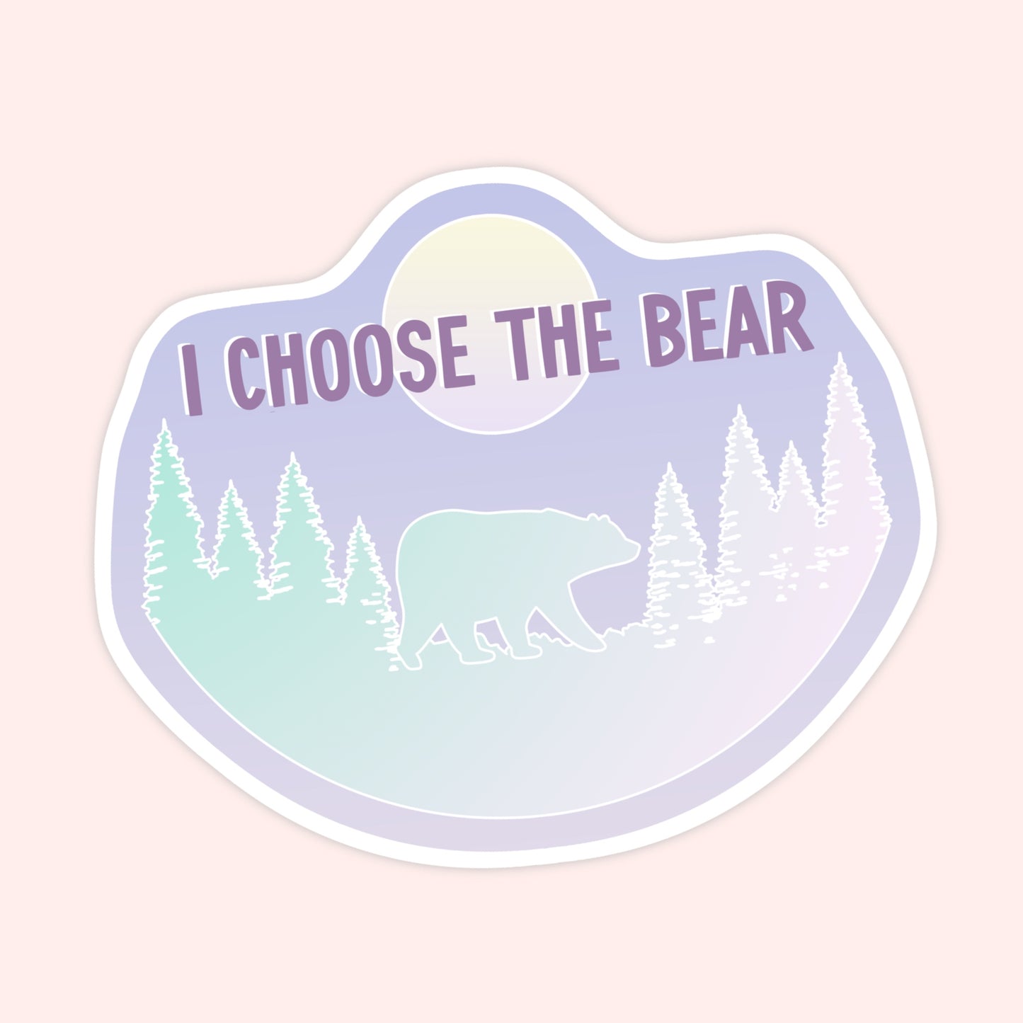 I Choose The Bear Sticker