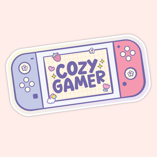 Cozy Gamer Console Sticker