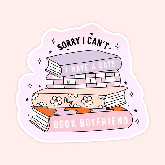 Date with My Book Boyfriend Sticker