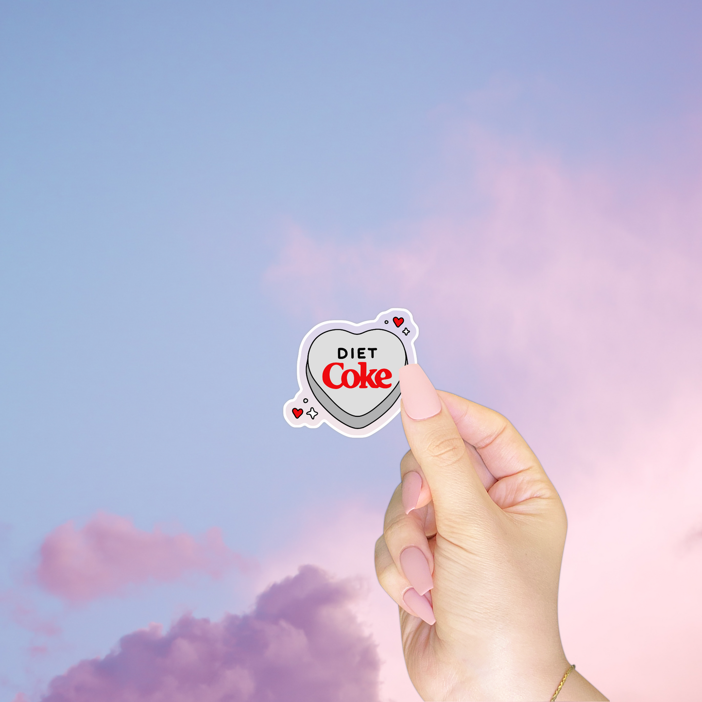 Heart Diet Coke Sticker