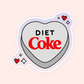 Heart Diet Coke Sticker