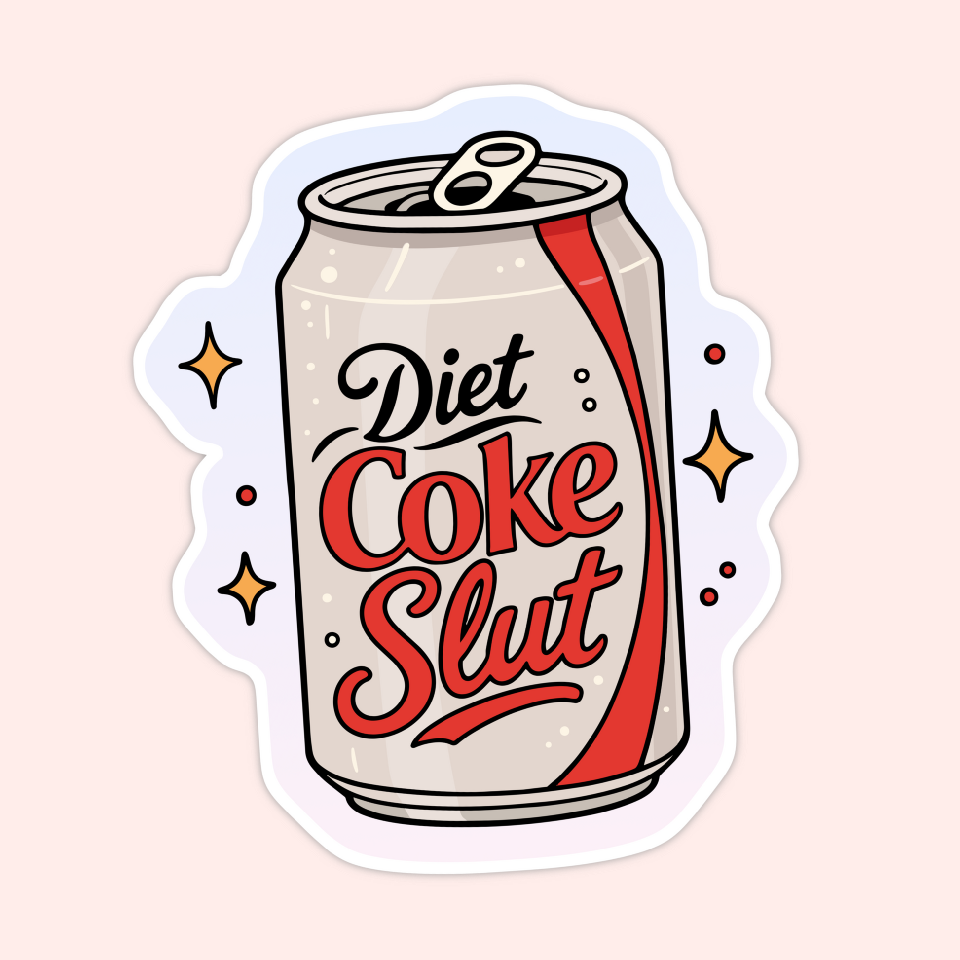 diet coke slut sticker soda aesthetic funny sticker