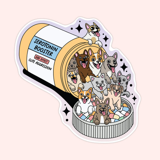 Dog Serotonin Booster Sticker