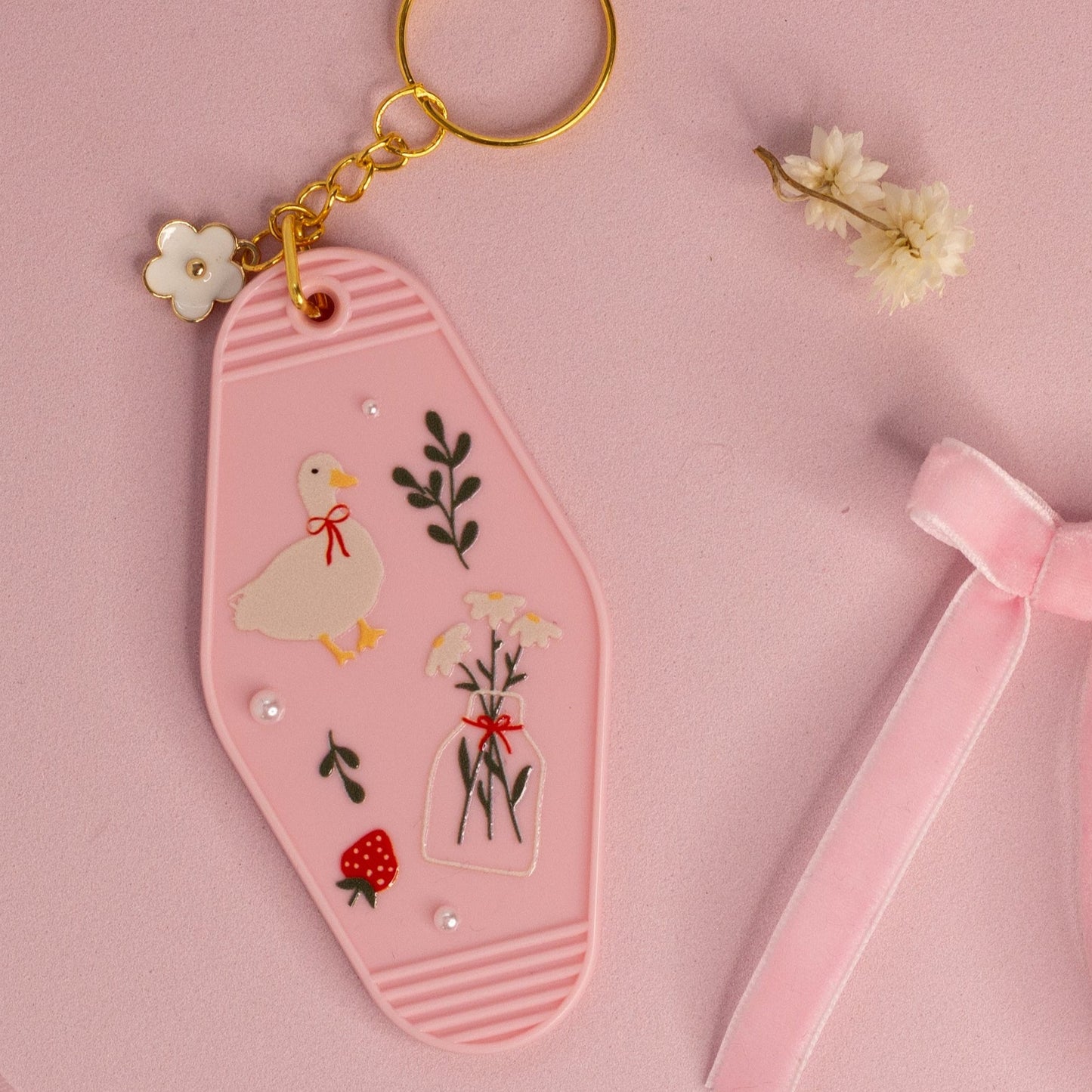 Goose and Berries Keychain 🦢🍓