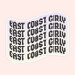 East Coast Girly Sticker