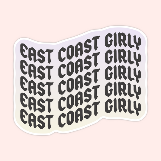 East Coast Girly Sticker