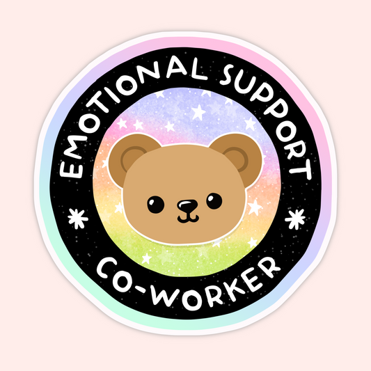 Emotional Support Co‑Worker Sticker
