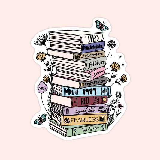 Taylor Swift Album Books Sticker