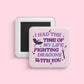Taylor Swift inspired fighting dragons with you lyric magnet with purple text and fantasy design