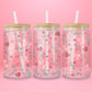 Floral Bow Glass Tumbler 🎀🌸