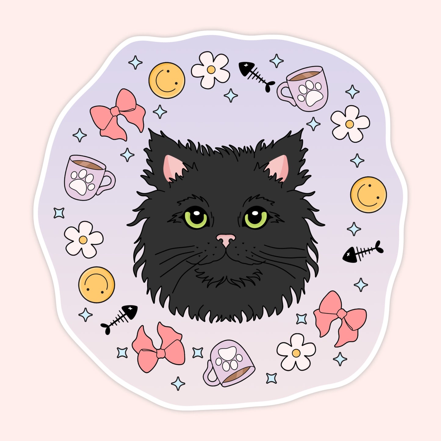 Scottish Fold & Fluffy Cat Stickers