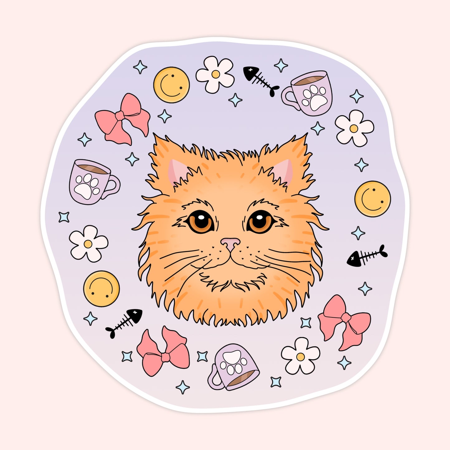 Scottish Fold & Fluffy Cat Stickers