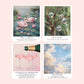 Taylor Swift-inspired Folklore and Evermore song stickers featuring dreamy illustrated designs for the 1, cardigan, my tears ricochet, mirrorball, seven, august, illicit affairs, invisible string, the lakes, willow, champagne problems, happiness, ivy, cowboy like me, long story short, evermore, and marjorie.