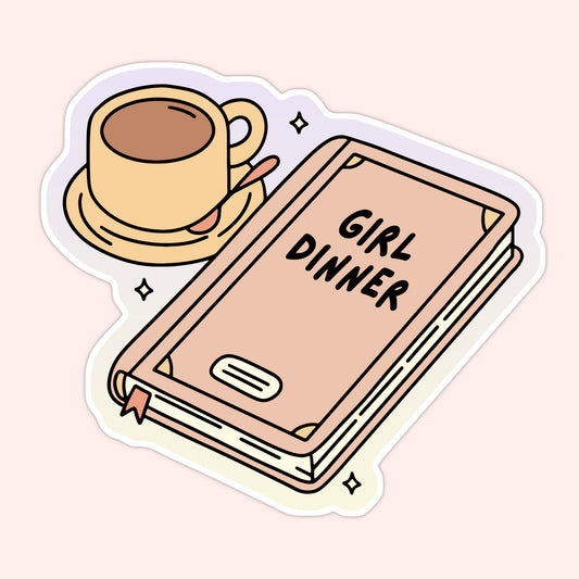 Girl Dinner Sticker