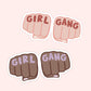 Girl Gang Knuckles Vinyl Sticker