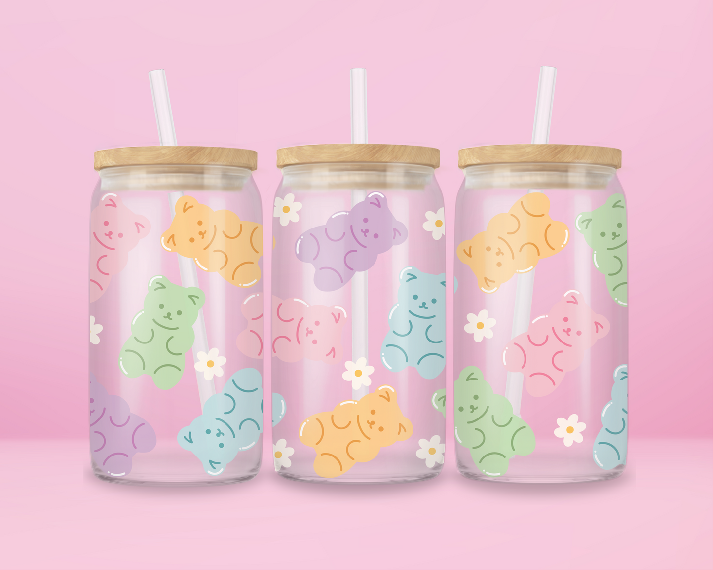 Bear-y Sweet Glass Tumbler 🐻🍬