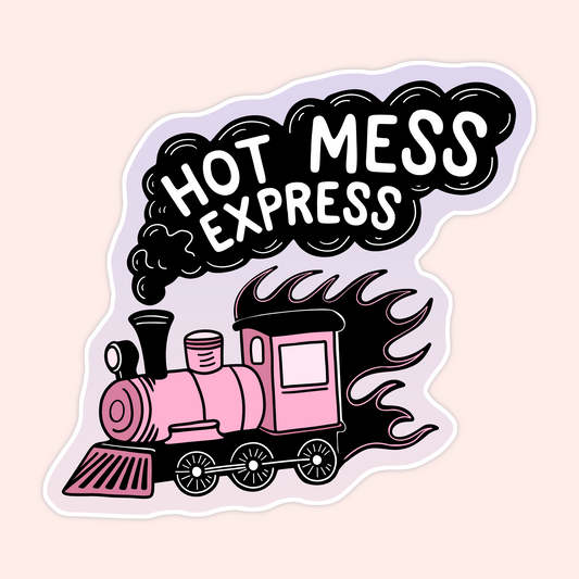 Hot Mess Express Train Sticker