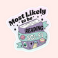 Most Likely to Be Reading Trope Stickers