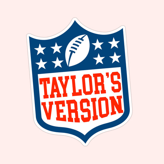 Taylor's Version x NFL Logo Fusion Sticker