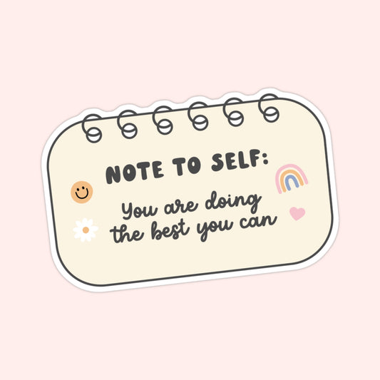 Note To Self Self Love Sticker