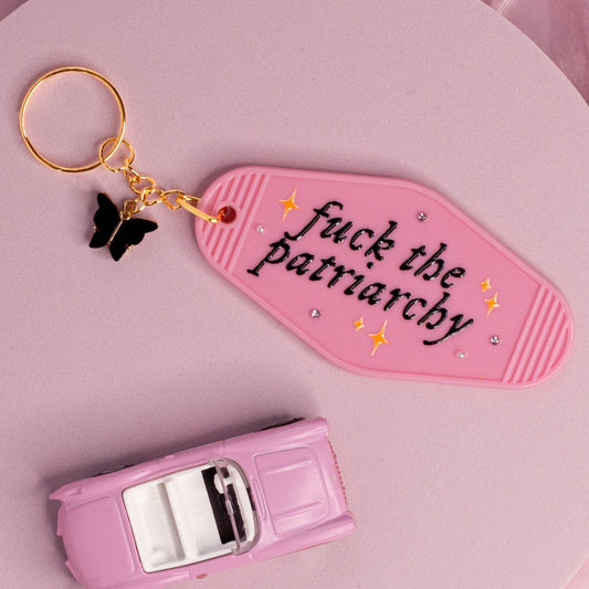 Patriarchy Who? Keychain ✊💖