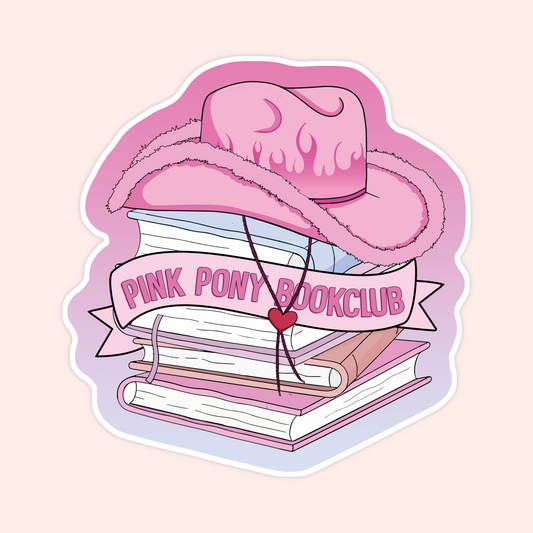 Pink Pony Bookclub Sticker