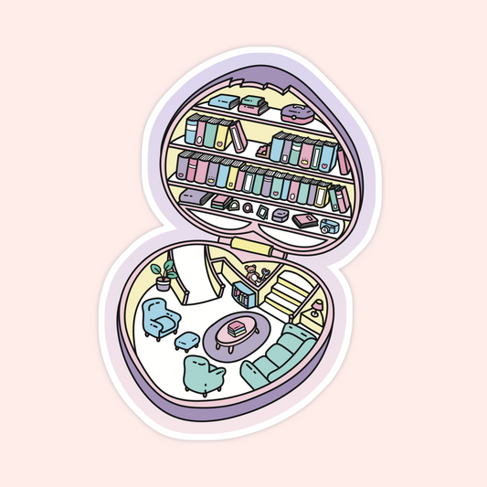 Polly Pocket Library Sticker