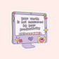 Productivity Self Love Sticker