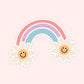 Happy Clouds Rainbow Sticker
