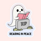 RIP: Reading In Peace Book Sticker