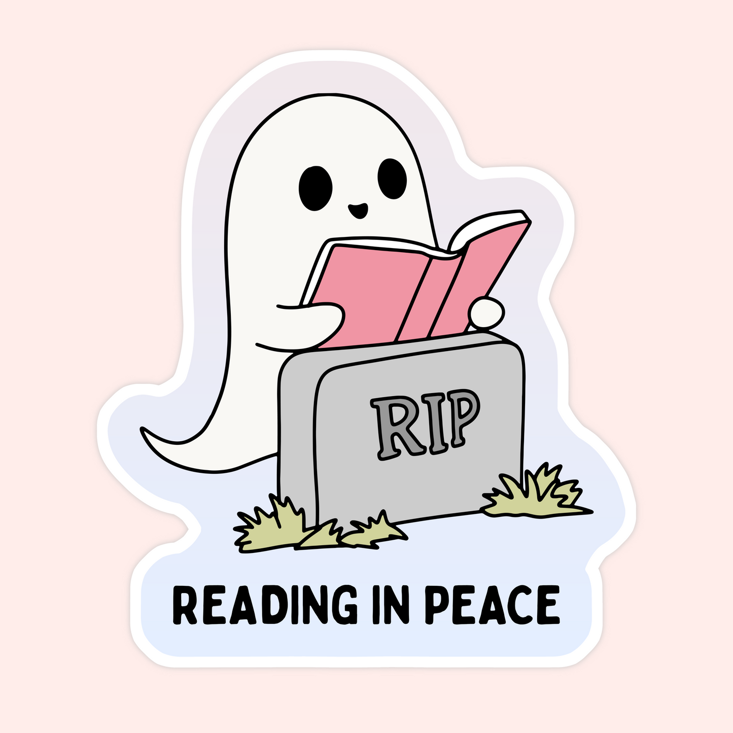 RIP: Reading In Peace Book Sticker