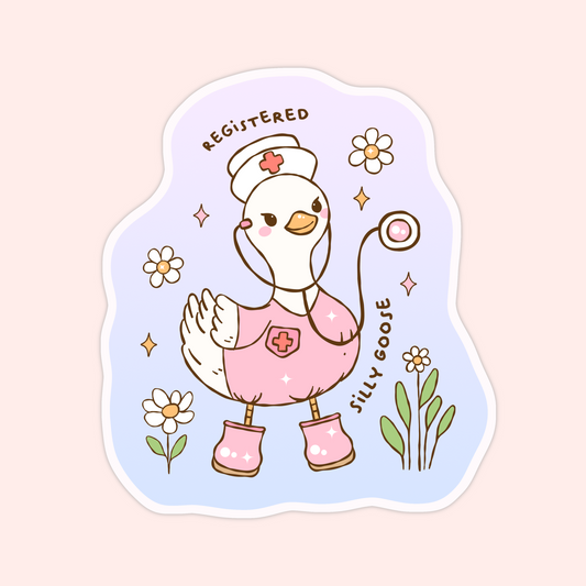 Registered Silly Goose Nurse Sticker