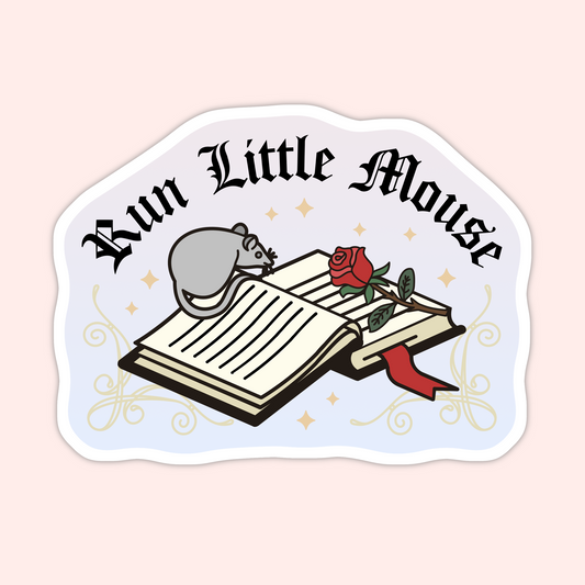 Run Little Mouse Sticker